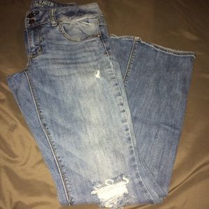 Distressed jeans